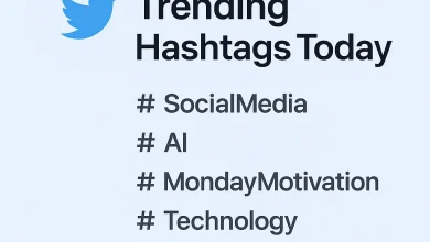What hashtags are trending today on Twitter