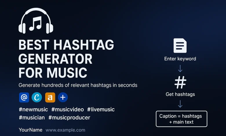 best hashtag generator for Instagram, free for music